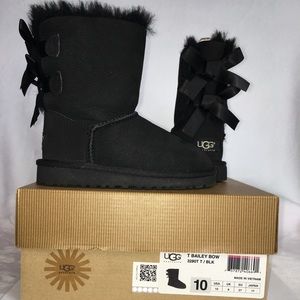 UGG Toddler Black Boots | Size 10
